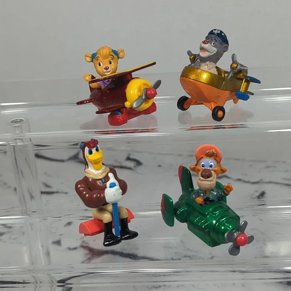 Vintage 90's Duck Tales and Tail Spin Figures‎ Planes Lot of 4